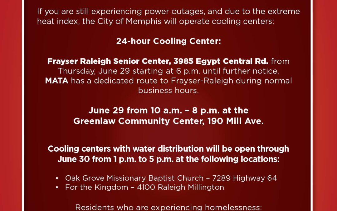 Extreme Heat Service Update June 29, 2023